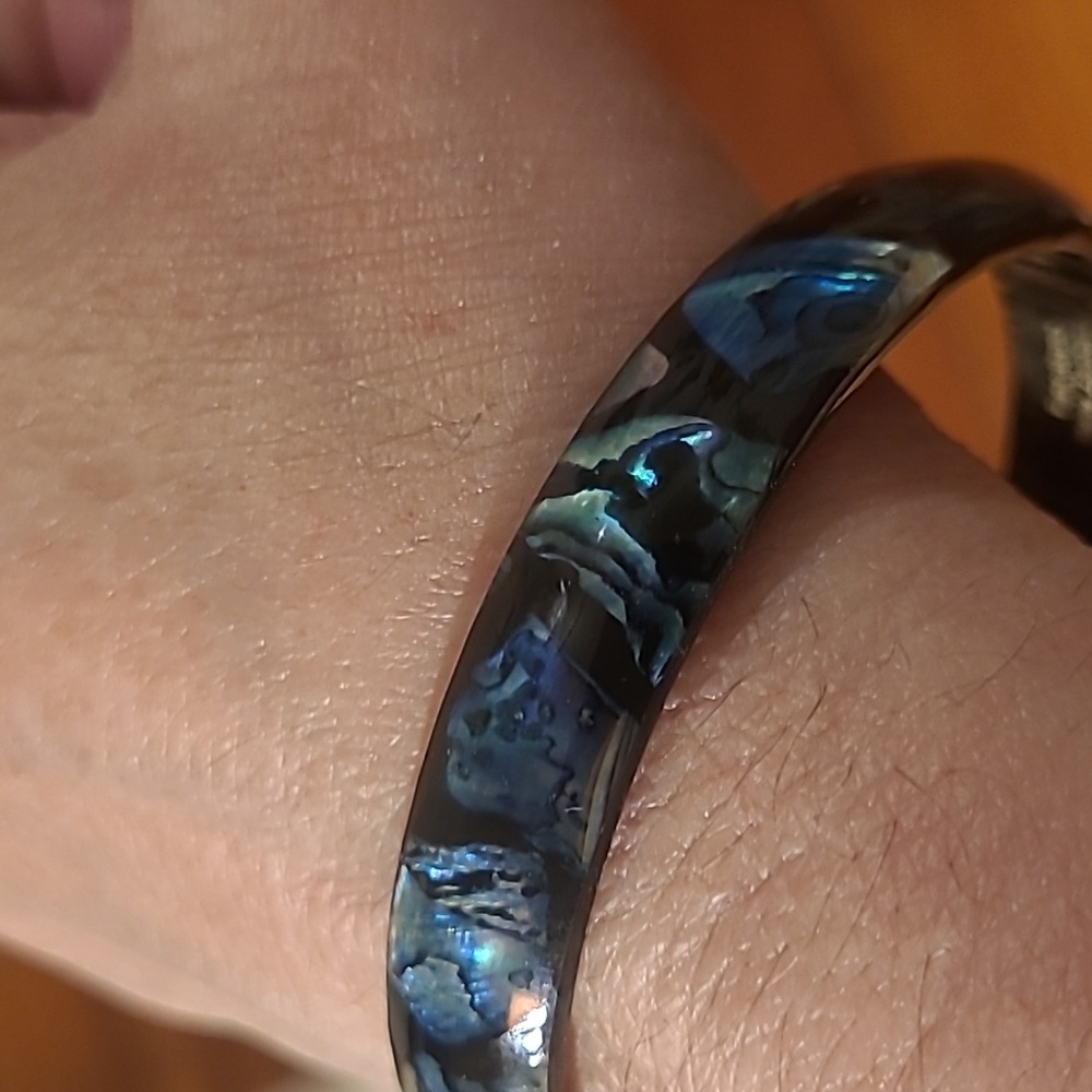 Elegant Paua Shell Abalone Shell Bangle Bracelet … - image 8